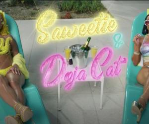 Saweetie Shows of "Best Friend" in Visualizer